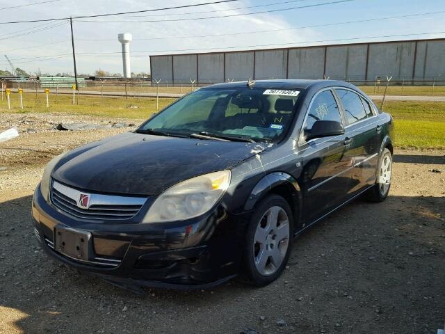 1G8ZS57N78F229519 - 2008 SATURN AURA XE BLACK photo 2