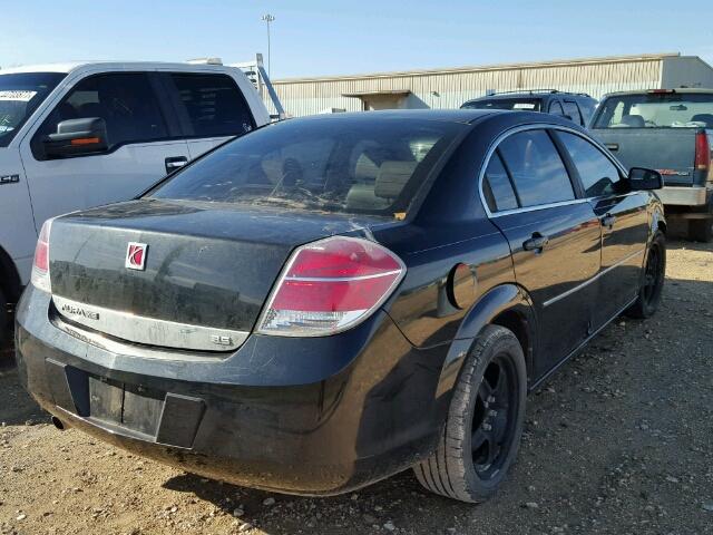 1G8ZS57N78F229519 - 2008 SATURN AURA XE BLACK photo 4