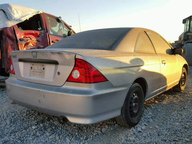 1HGEM22134L040655 - 2004 HONDA CIVIC DX V SILVER photo 4