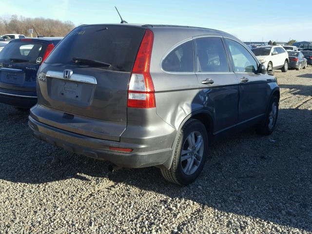 5J6RE3H55BL046154 - 2011 HONDA CR-V EX GRAY photo 4