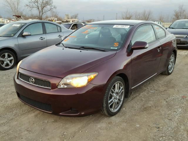 JTKDE167170169959 - 2007 TOYOTA SCION BURGUNDY photo 2