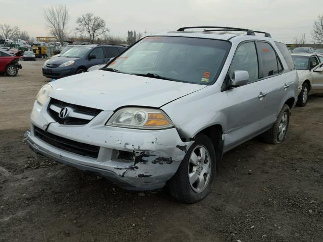 2HNYD18215H535791 - 2005 ACURA MDX SILVER photo 2