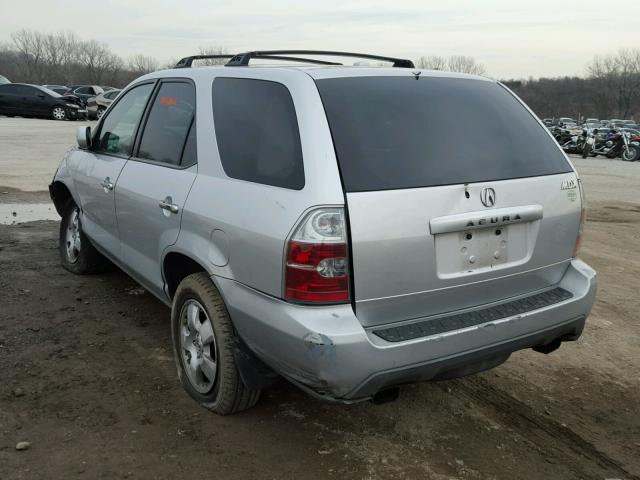 2HNYD18215H535791 - 2005 ACURA MDX SILVER photo 3