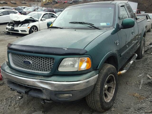 2FTRX18L8XCA30549 - 1999 FORD F150 GREEN photo 2