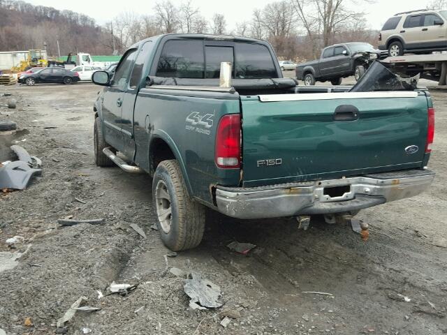 2FTRX18L8XCA30549 - 1999 FORD F150 GREEN photo 3