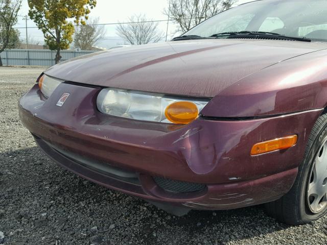 1G8ZH52861Z254447 - 2001 SATURN SL1 BURGUNDY photo 10