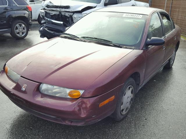 1G8ZH52861Z254447 - 2001 SATURN SL1 BURGUNDY photo 2