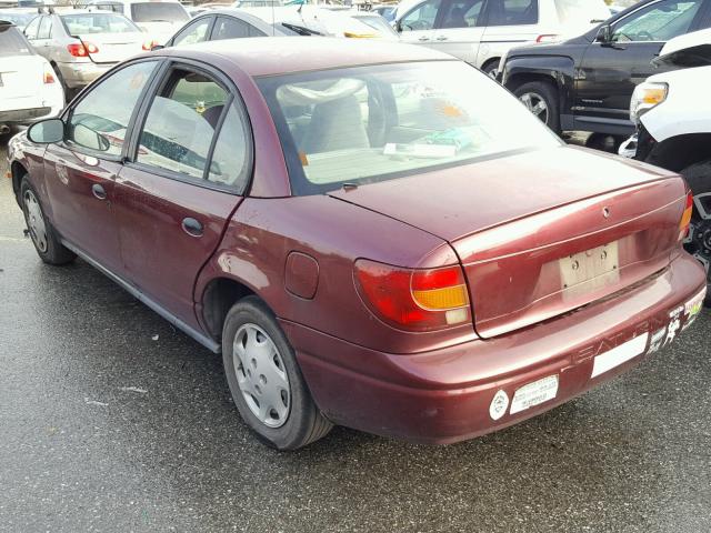 1G8ZH52861Z254447 - 2001 SATURN SL1 BURGUNDY photo 3