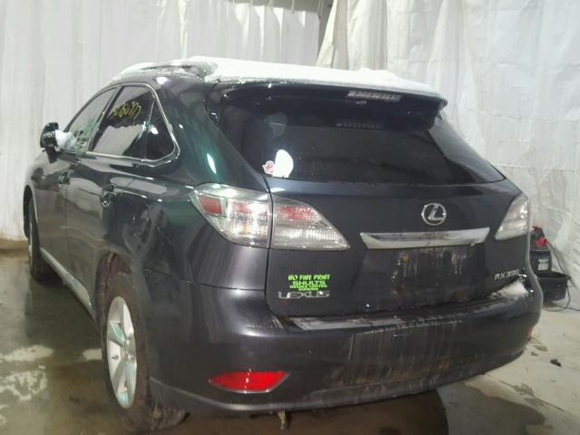 2T2BK1BAXAC061356 - 2010 LEXUS RX 350 BLUE photo 3