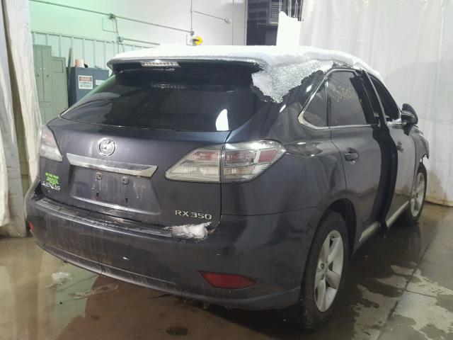 2T2BK1BAXAC061356 - 2010 LEXUS RX 350 BLUE photo 4