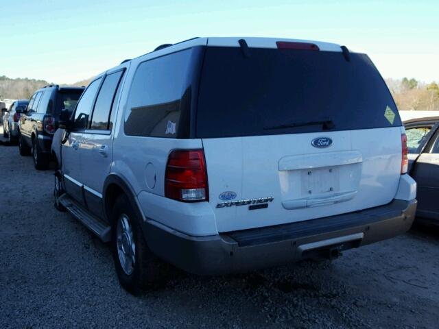 1FMPU17L54LA52796 - 2004 FORD EXPEDITION WHITE photo 3