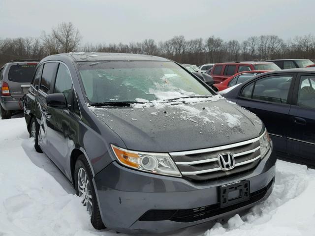 5FNRL5H67BB077831 - 2011 HONDA ODYSSEY EX GRAY photo 1