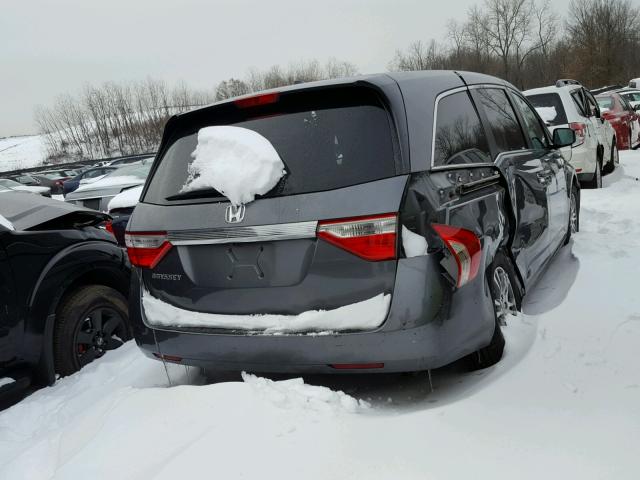 5FNRL5H67BB077831 - 2011 HONDA ODYSSEY EX GRAY photo 4