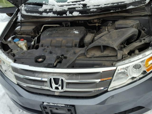 5FNRL5H67BB077831 - 2011 HONDA ODYSSEY EX GRAY photo 7