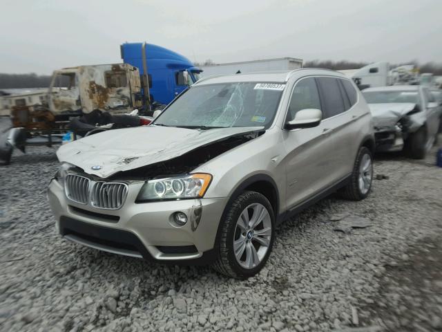 5UXWX7C50CL735813 - 2012 BMW X3 XDRIVE3 GOLD photo 2