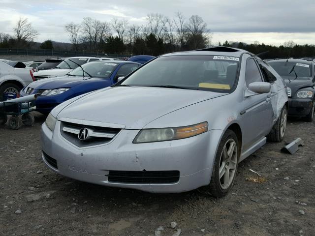 19UUA66225A063811 - 2005 ACURA TL SILVER photo 2