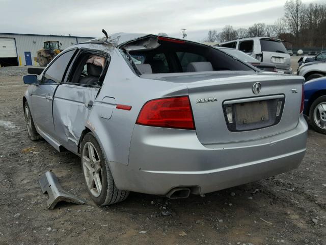 19UUA66225A063811 - 2005 ACURA TL SILVER photo 3