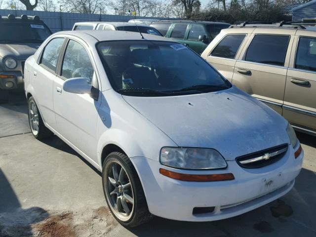 KL1TD526X5B477053 - 2005 CHEVROLET AVEO BASE 白色 照片 1