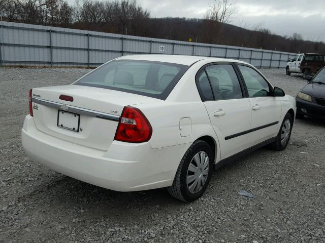 1G1ZS54834F199653 - 2004 CHEVROLET MALIBU WHITE photo 4