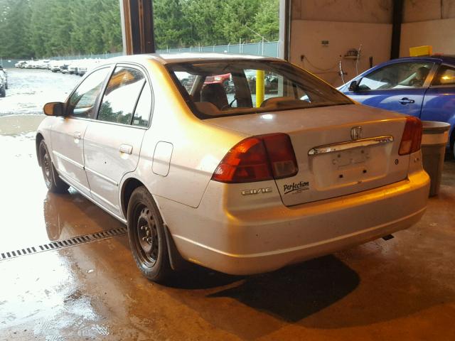 JHMES26751S004890 - 2001 HONDA CIVIC EX SILVER photo 3