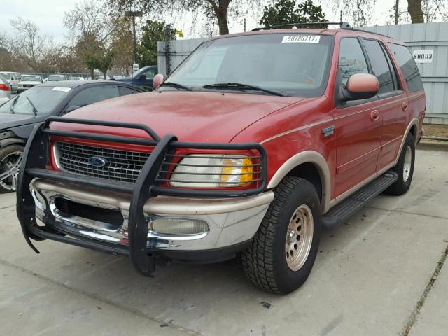 1FMFU18L7WLA12314 - 1998 FORD EXPEDITION RED photo 2