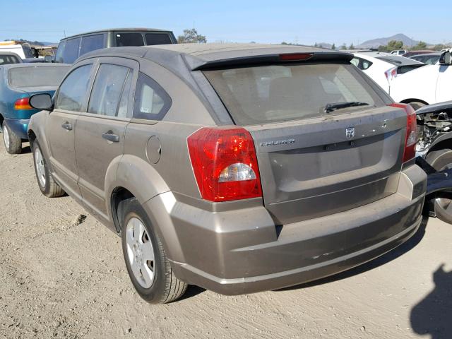 1B3HB28B57D231611 - 2007 DODGE CALIBER GOLD photo 3