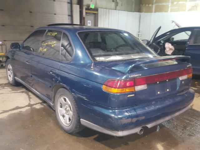 4S3BD6754V7212089 - 1997 SUBARU LEGACY GT GREEN photo 3