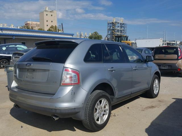 2FMDK38C17BA51541 - 2007 FORD EDGE SEL GRAY photo 4