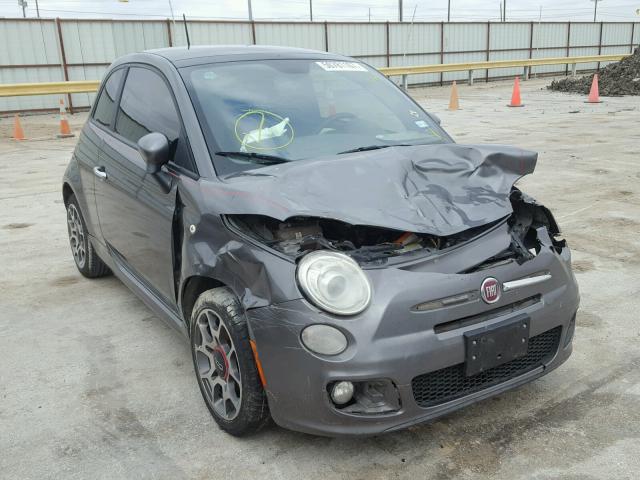 3C3CFFBR1CT113834 - 2012 FIAT 500 SPORT CHARCOAL photo 1