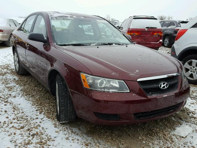 5NPET46C87H239881 - 2007 HYUNDAI SONATA GLS BURGUNDY photo 1