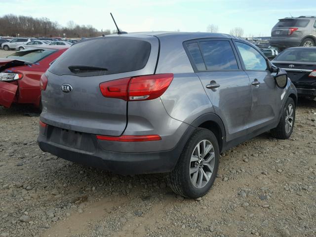 KNDPBCAC2G7821816 - 2016 KIA SPORTAGE L GRAY photo 4