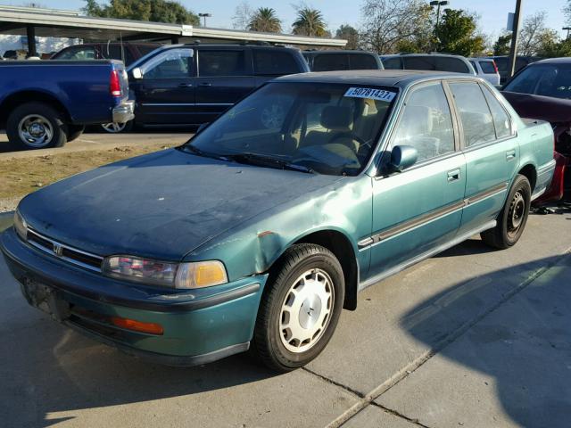 JHMCB7672PC051754 - 1993 HONDA ACCORD EX GREEN photo 2