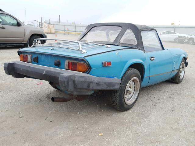 TFVDW6AT005612 - 1980 TRIUMPH CAR SPITFIRE BLUE photo 4