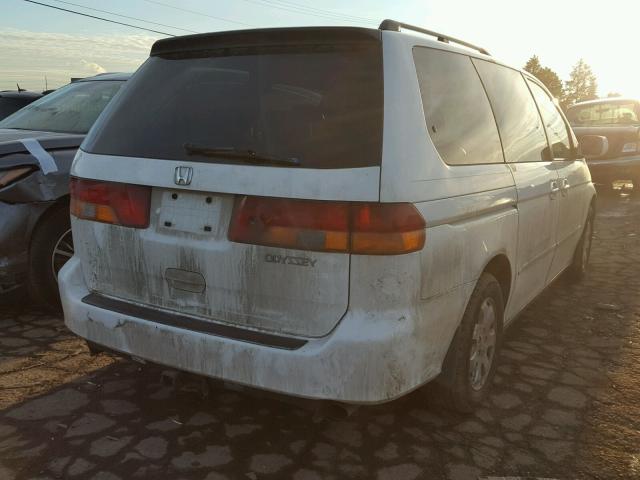 5FNRL18974B130095 - 2004 HONDA ODYSSEY EX WHITE photo 4