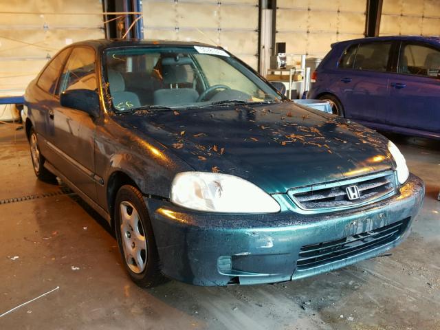 1HGEJ8248YL072318 - 2000 HONDA CIVIC EX GREEN photo 1