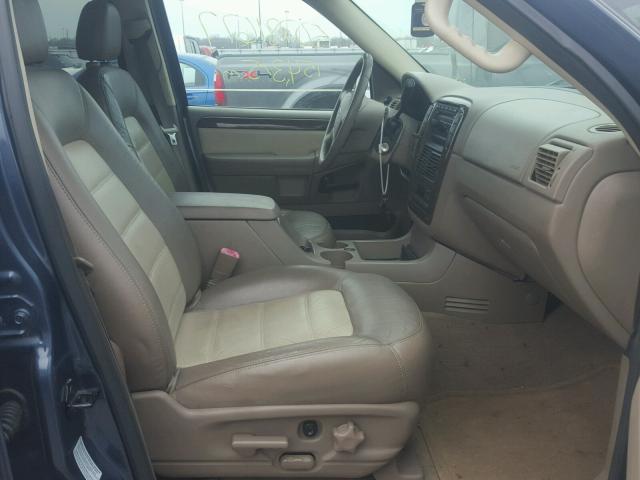 1FMDU74K75UB77263 - 2005 FORD EXPLORER E BLUE photo 5