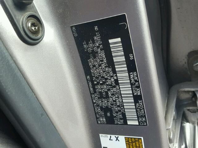 JTLKT324864103044 - 2006 TOYOTA SCION XB 灰色 照片 10