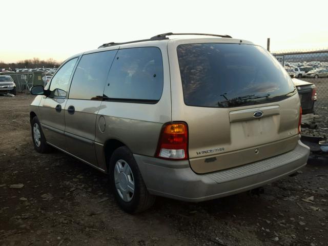 2FMZA51431BA08785 - 2001 FORD WINDSTAR L TAN photo 3