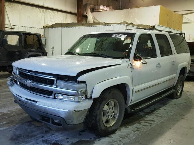 3GNFK16Z82G296343 - 2002 CHEVROLET SUBURBAN K WHITE photo 2