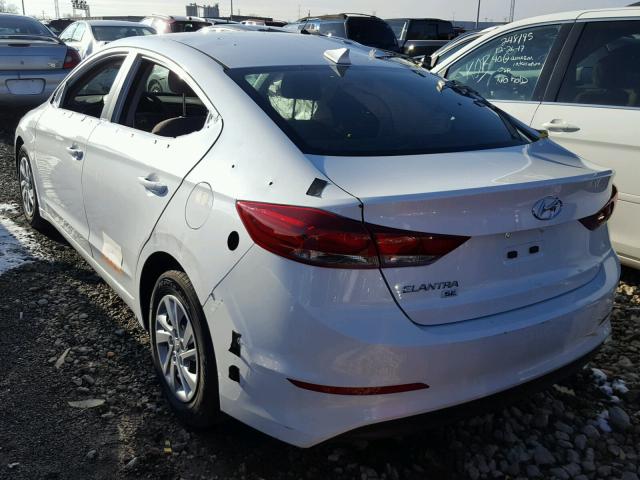 5NPD74LF6HH107864 - 2017 HYUNDAI ELANTRA SE WHITE photo 2