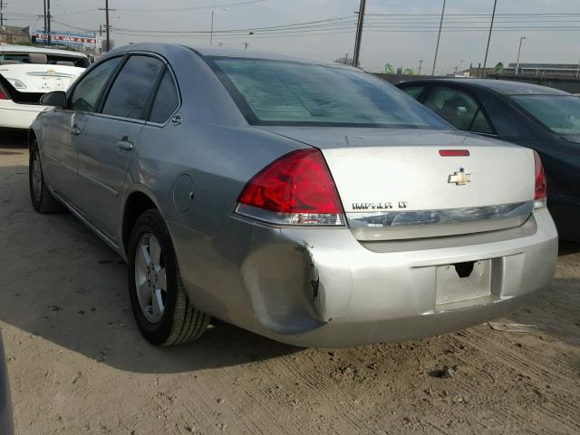 2G1WT55N089133936 - 2008 CHEVROLET IMPALA LT SILVER photo 3