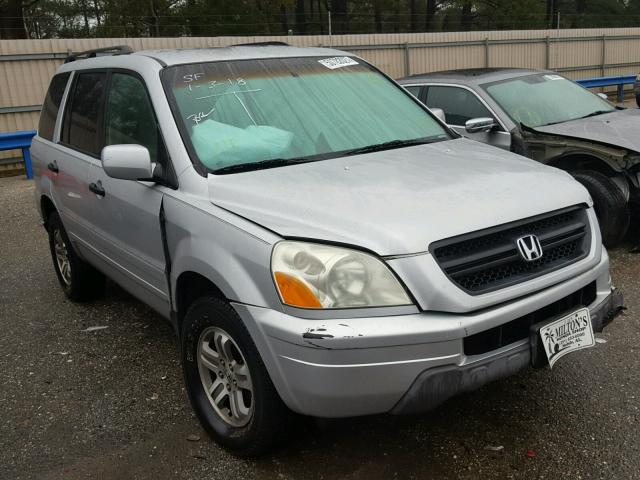 2HKYF18424H525035 - 2004 HONDA PILOT EX SILVER photo 1