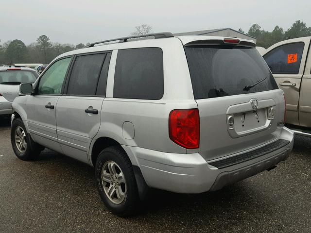 2HKYF18424H525035 - 2004 HONDA PILOT EX SILVER photo 3