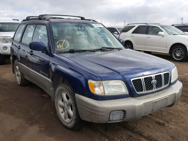 JF1SF65591H734059 - 2001 SUBARU FORESTER S BLUE photo 1