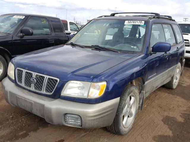 JF1SF65591H734059 - 2001 SUBARU FORESTER S BLUE photo 2