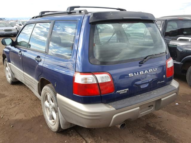 JF1SF65591H734059 - 2001 SUBARU FORESTER S BLUE photo 3
