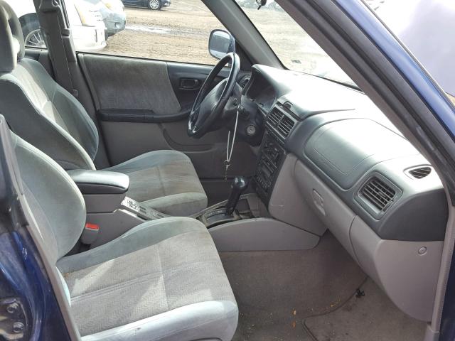 JF1SF65591H734059 - 2001 SUBARU FORESTER S BLUE photo 5