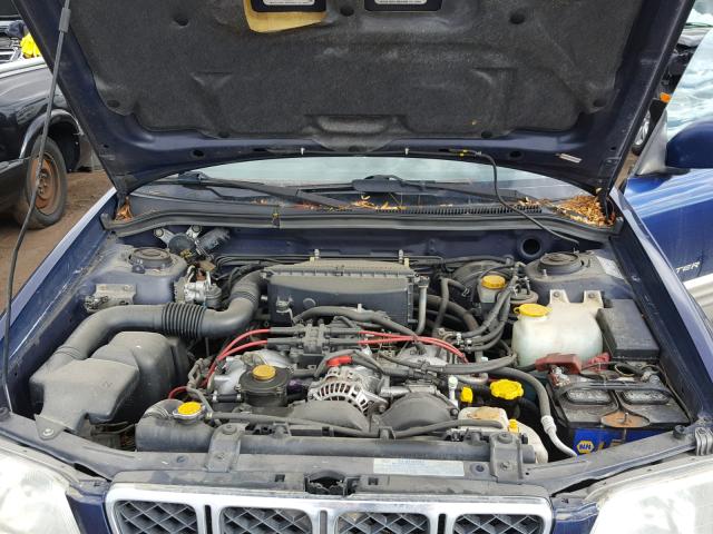 JF1SF65591H734059 - 2001 SUBARU FORESTER S BLUE photo 7