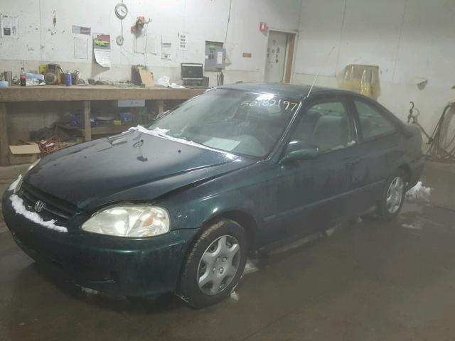 1HGEJ8147YL085093 - 2000 HONDA CIVIC EX 绿色 照片 2
