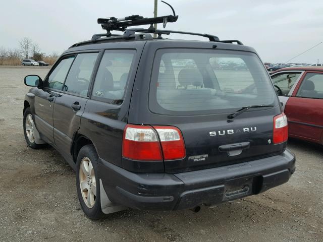 JF1SF65631G755102 - 2001 SUBARU FORESTER S Negro foto 3